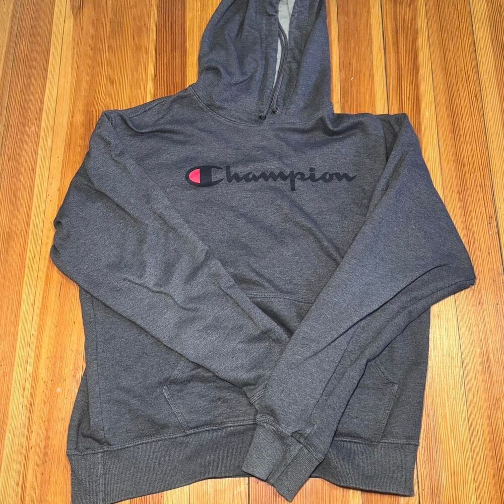 Champion Men's Grey Hoodie